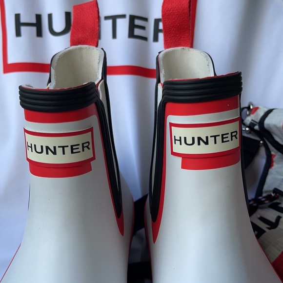 Color Block Chelsea Hunter Boots 11 - Picture 6 of 17